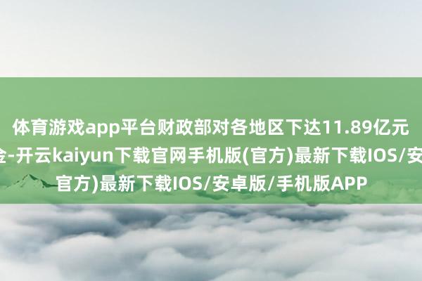 体育游戏app平台财政部对各地区下达11.89亿元彩票市集调控资金-开云kaiyun下载官网手机版(官方)最新下载IOS/安卓版/手机版APP